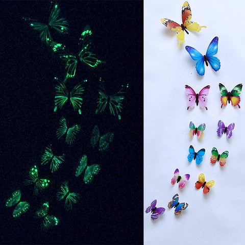 Luminous butterfly Wall Stickers