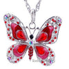 Autumn Crystal Butterfly Necklace