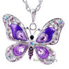 Autumn Crystal Butterfly Necklace