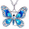 Autumn Crystal Butterfly Necklace