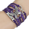 Leather Love Butterfly Bracelet