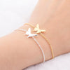 Dainty Butterfly Charm Bracelet