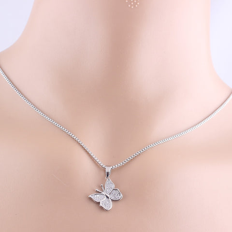 Cute  Butterfly Pendant Necklace