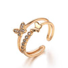 Dainty Open Butterfly Ring