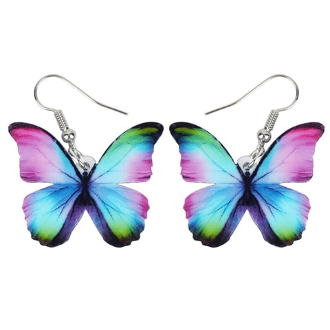 Stylish Floral Butterfly Earrings