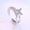 Cute Double Butterfly Open Ring