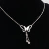 Unique Crystal Butterfly Pendant Necklace